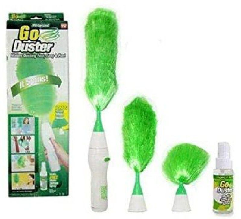 DGMall Feather Spin Motorized Cleaning Brush Set Home Duster Wet and Dry Duster
