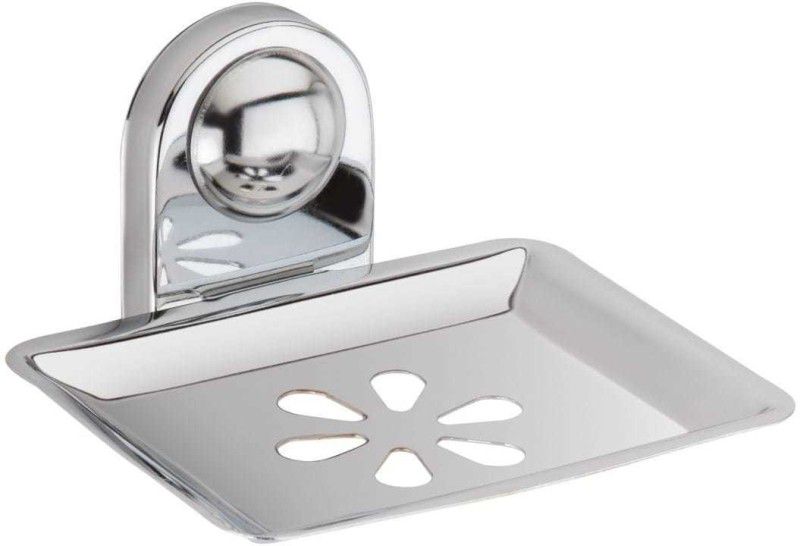 ESSAR TRADERS Premium steel square soap dish  (Silver)