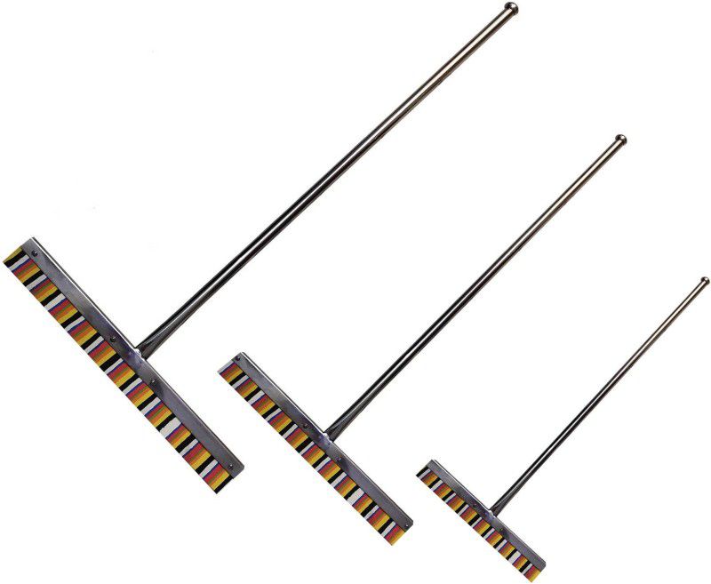 Kund Heavy Stainless Steel Rod 48.inch+42inch+36.inch Floor Wiper for home,office,multipurpose use PACK OF 3 Floor Wiper  (Multicolor)
