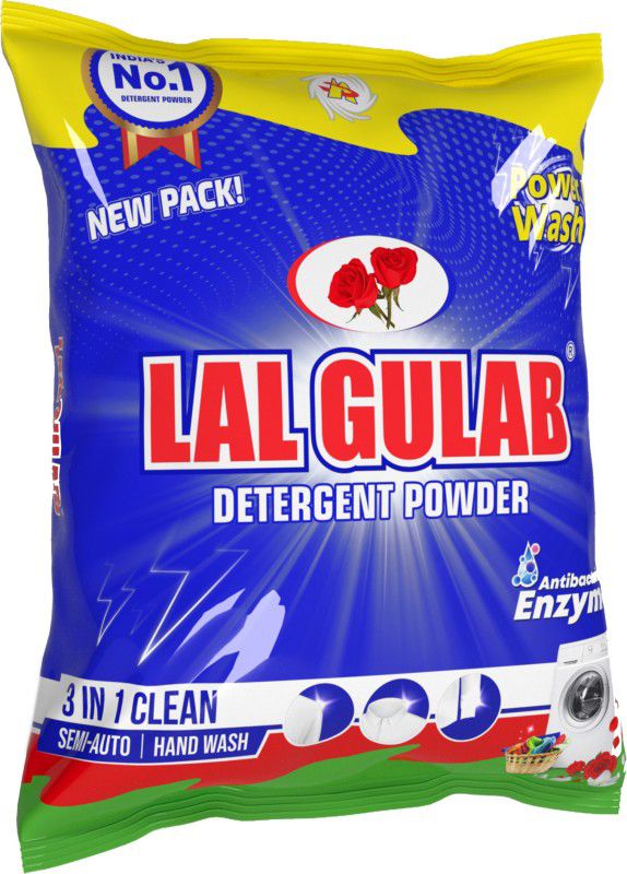 lalgulab Power Wash (5+3kg free) Direct Factory Supply Detergent Powder 8 kg  (Aqua Fresh)