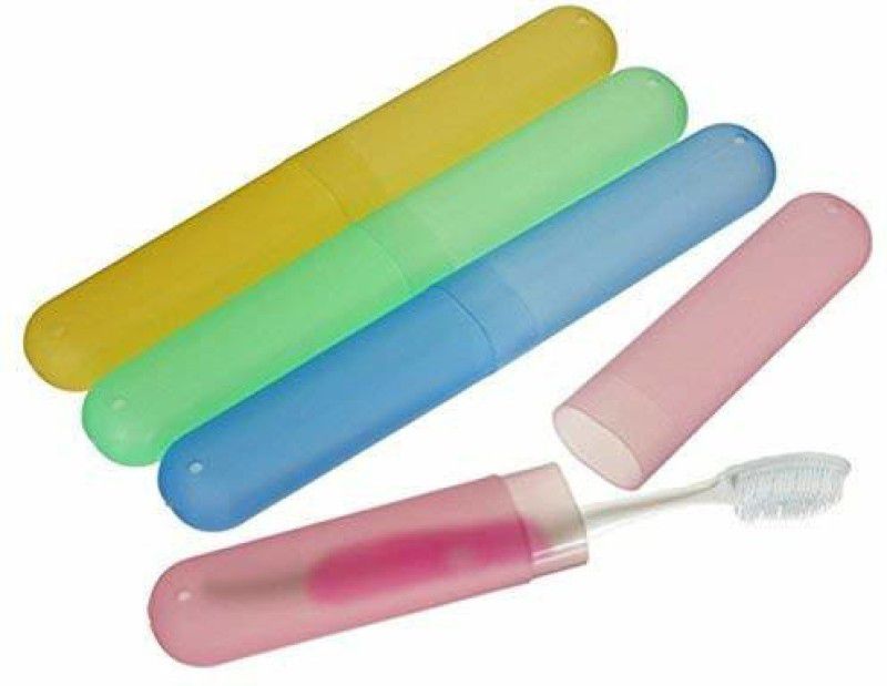 infinitydeal Anti Bacterial Toothbrush Container (Pack of 5) Plastic Toothbrush Holder