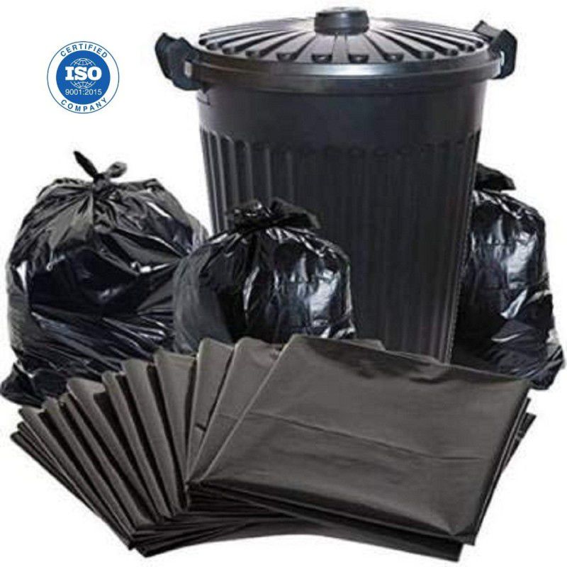 GCG PACK blackgarbagemedium0012 Medium 360 L Garbage Bag  (12Bag )