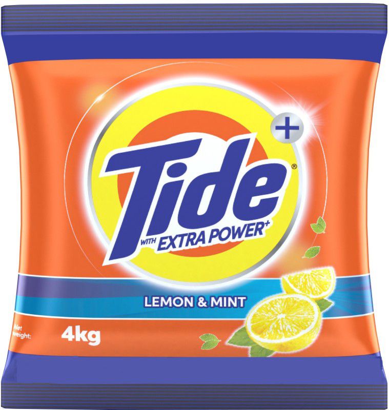 Tide Plus Extra Power Lemon and Mint Detergent Powder 4 kg
