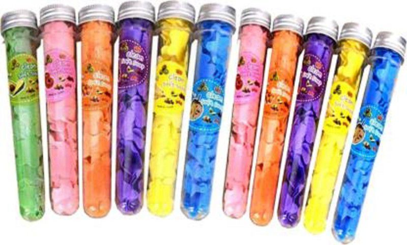 H&M Store Travel Soft Paper Soap In Flower Design Tube Shape Bottle /Random Color (pack of 11)  (Multicolor)