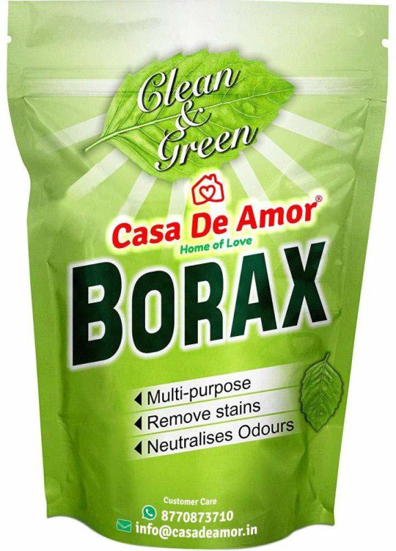 Casa De Amor Essential Borax Powder, 100% Pure for Whitening & Cleaning and Slime (5 Kg) Stain Remover