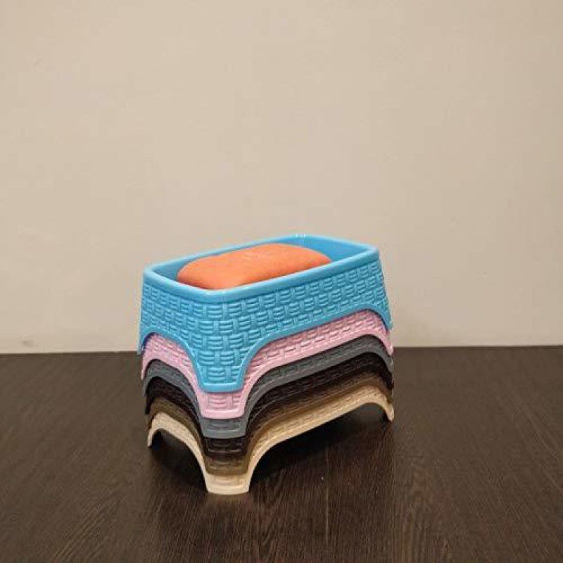 URBAA CSM® Soap Case Soap Dish For Bathroom Kitchen Sink - Set of 6  (Multicolor)