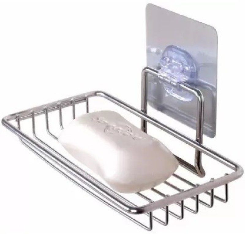 Oneclickshopping Stainless Steel Soap Holder Self Adhesive  (Steel)