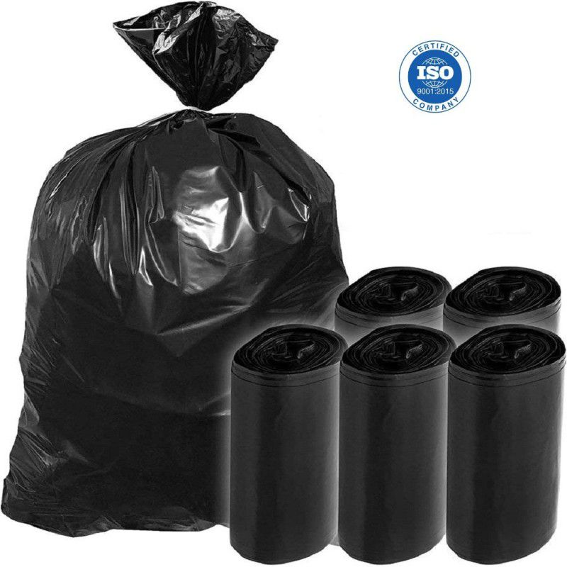 GCG PACK M06BLACKGARBAGE Medium 180 L Garbage Bag  (6Bag )