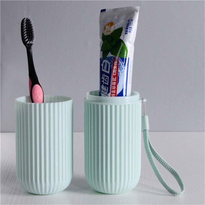 REGIME Capsule Shape Travel Toothbrush Toothpaste Case Holder Portable Toothbrush Plastic Toothbrush Holder