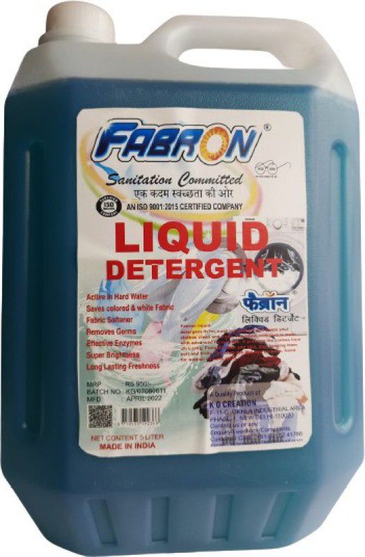 Fabron Liquid Detergent 5 Liter, Laundry Liquid for Fabric Care Liquid Detergent  (5 L)