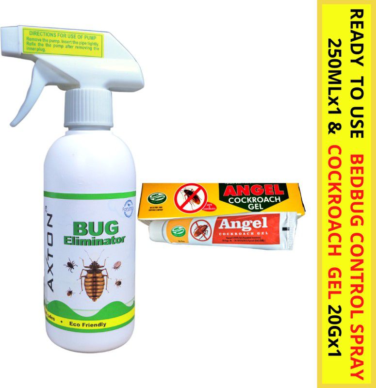 AXTON Powefull Bedbug Eliminator Spray & Cockroach Eliminator Gel Combo  (2 x 135 g)