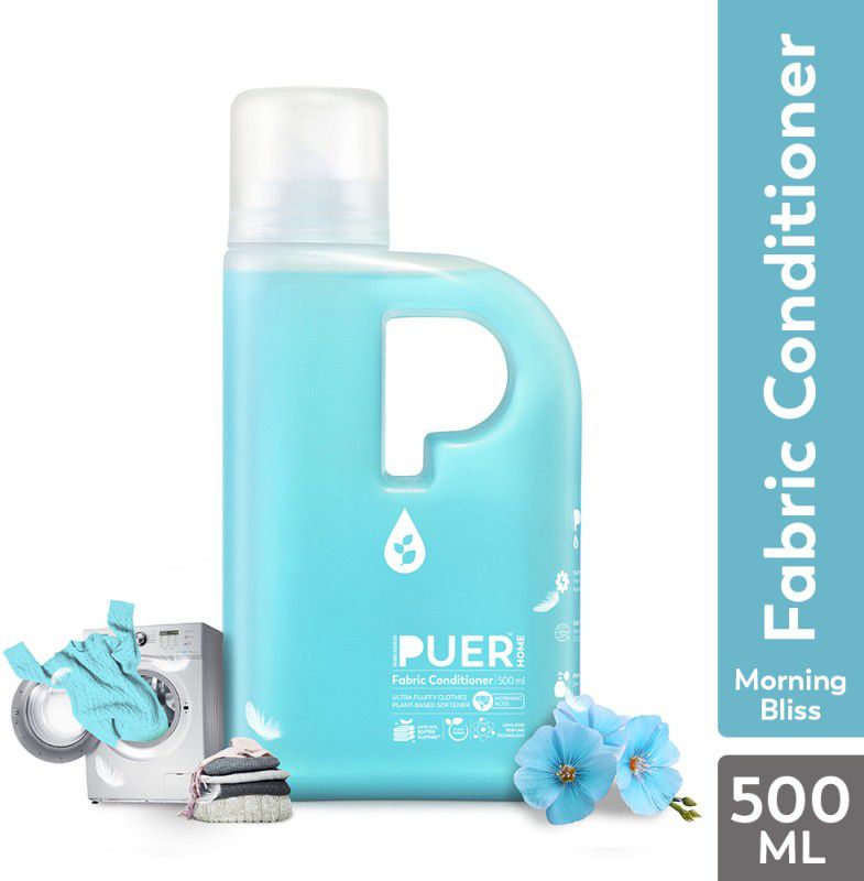 Brand Nourish's Puer Fabric Conditioner | Long Lasting | 30% Extra Softness - Morning Bliss  (500 ml)