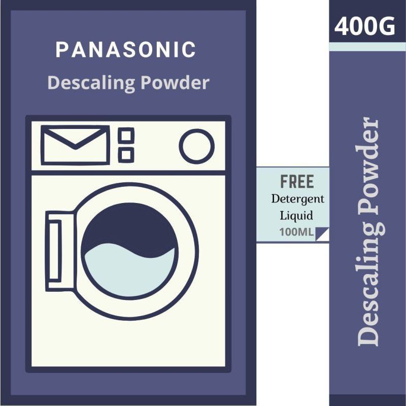 Descaling Powder 400 GM For Drum/Tub/Scale Cleaner of Panasonic Washing Machine (Pack of 4) cast iron washing powder/scalgone/stain remover Detergent Powder 400 g  (Detergent)