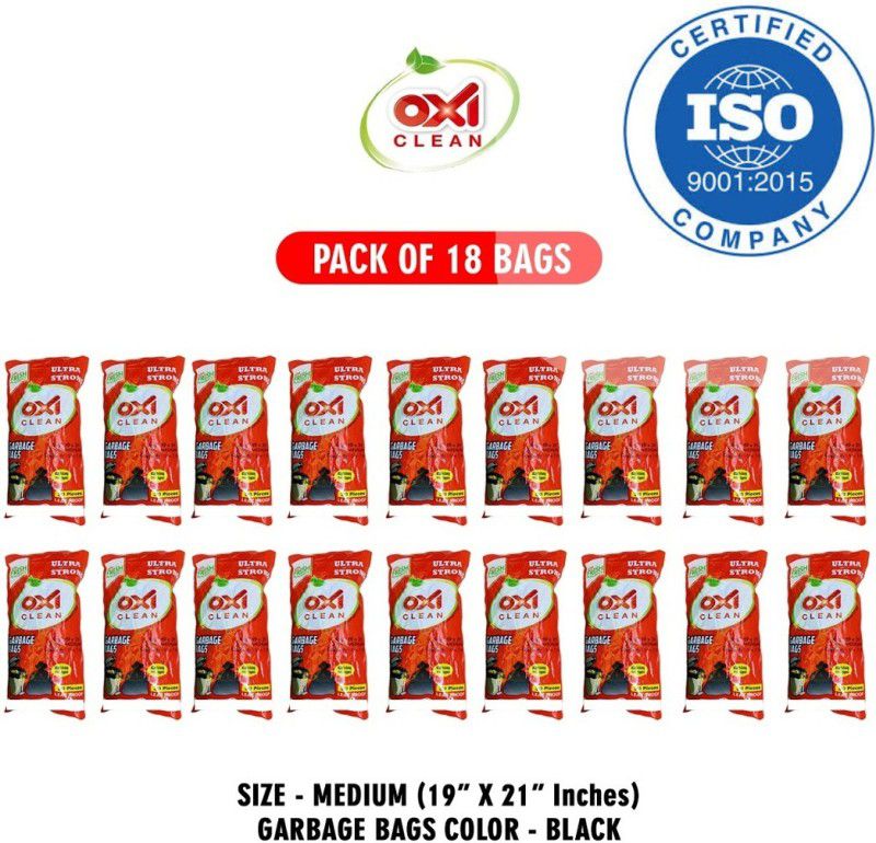 Oxi Clean grblm018 Medium 18 L Garbage Bag  (18Bag )