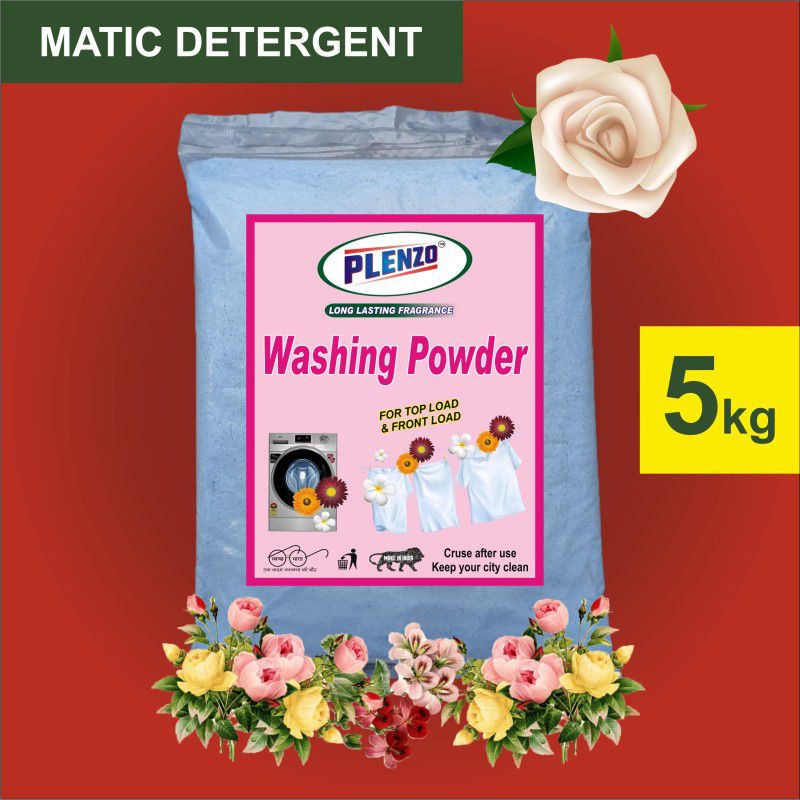 Plenzo washing powder 1 Detergent Powder 5 kg  (Lemon)