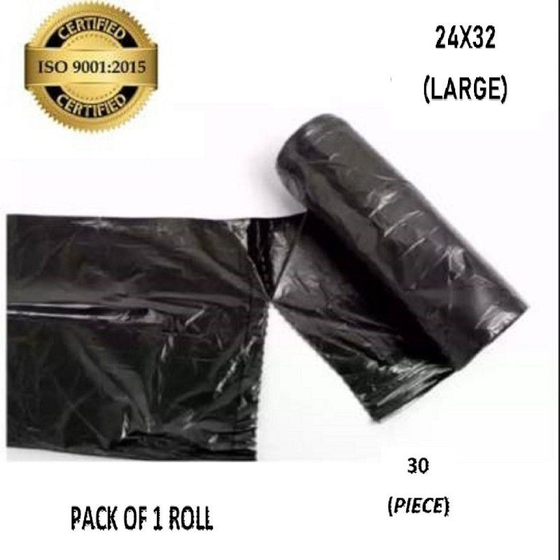 ORGO TRASH BAG/DUMPING POLYBAG/BIODEGRADABLE DUSTBIN BAG ROLL SIZE -24*32[1 ROLL] Large 18 L Garbage Bag  (30Bag )