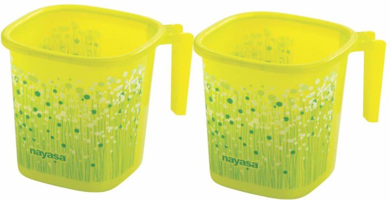 NAYASA Plastic Bath Mug  (Green 1.5)