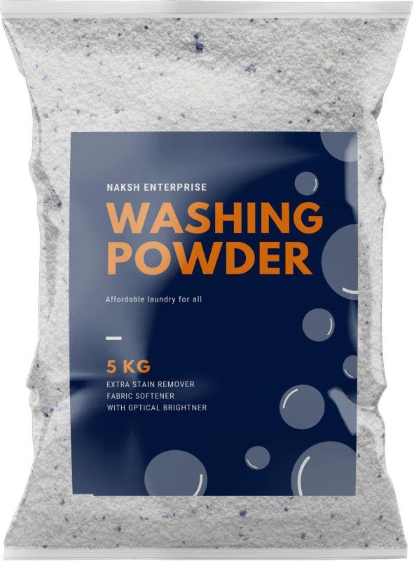 NAKSH ENTERPRISE Extra Stain Remover With Optical Brighter Detergent Powder 5 kg  (Lemon)