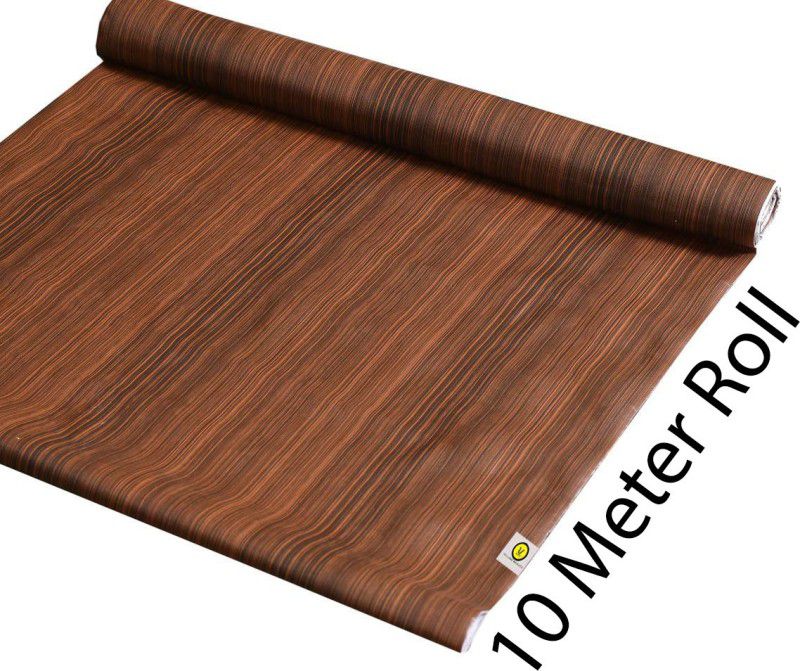 Home Ark 10 Meter Long Roll/Mat for Kitchen, Shelf .Anti slip and waterproof(Dark Brown)  (1 Ply, 1 Sheets)