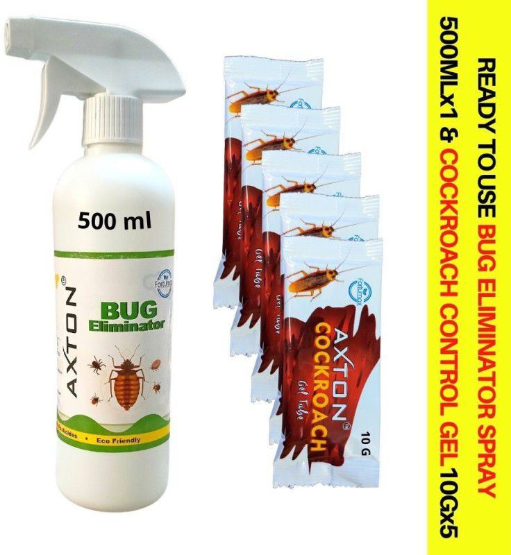 AXTON Best Bedbug Control Spray & Cockroach Control Gel  (6 x 91.67 g)