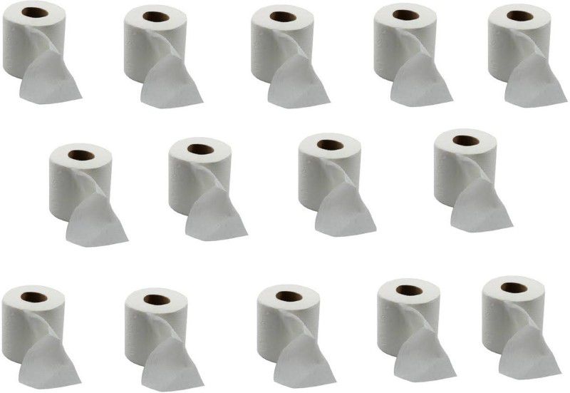 B S Natural 2 Ply Soft Toilet Tissue Paper Rolls (Pack of 14) Toilet Paper Roll Toilet Paper Roll  (2 Ply, 156 Sheets)