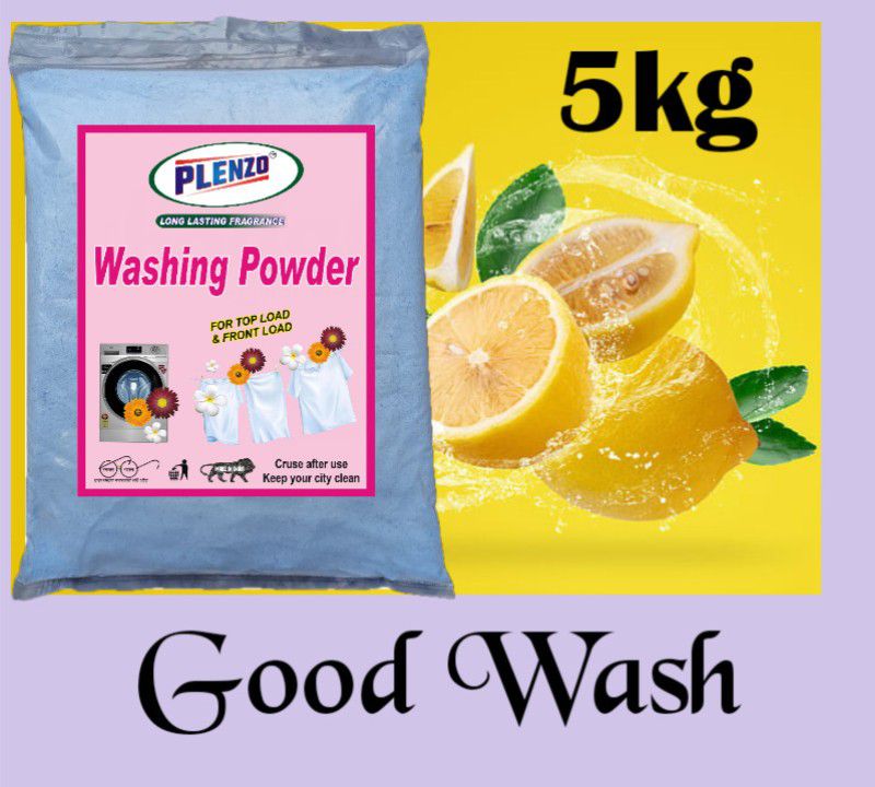 Plenzo Good wash A (5kg) Detergent Powder 5 kg  (Lemon)