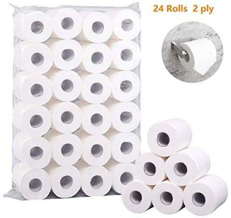 Onlinch AUSONE - 2 Ply Toilet Paper/Toilet Roll/Toilet Tissue/Tissue roll 24 Rolls Toilet Paper Roll  (2 Ply, 160 Sheets)