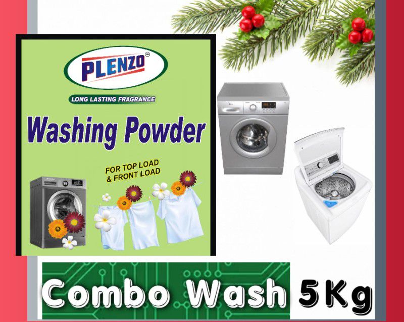 Plenzo Combo smooth wash B (5kg) Detergent Powder 5 kg  (Lemon freshness)