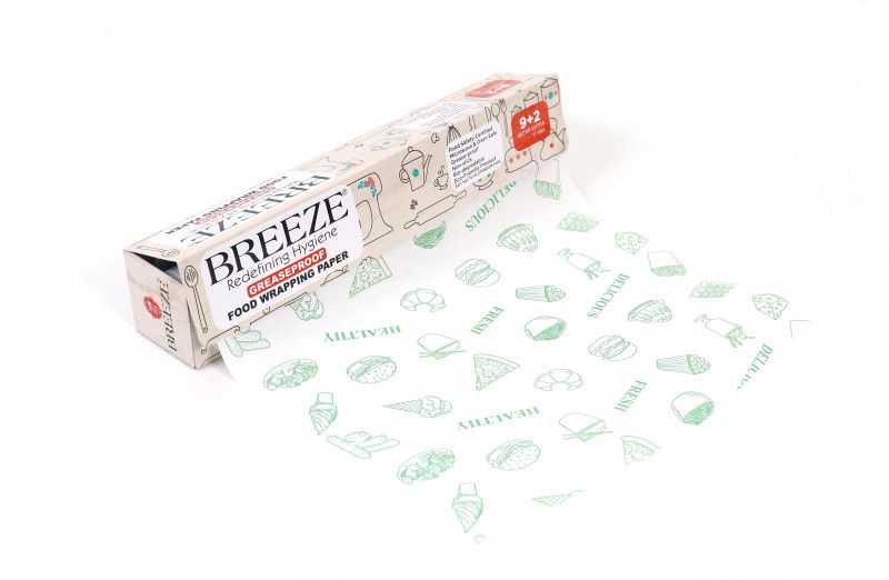 BREEZE Food Wrapping Paper - 11 Meters Greaseproof and Food Grade Butter Paper Parchment Paper  (11 m)