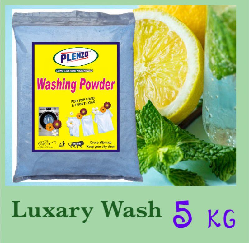 Plenzo Luxury wash A (5kg) Detergent Powder 5 kg  (Lemon)