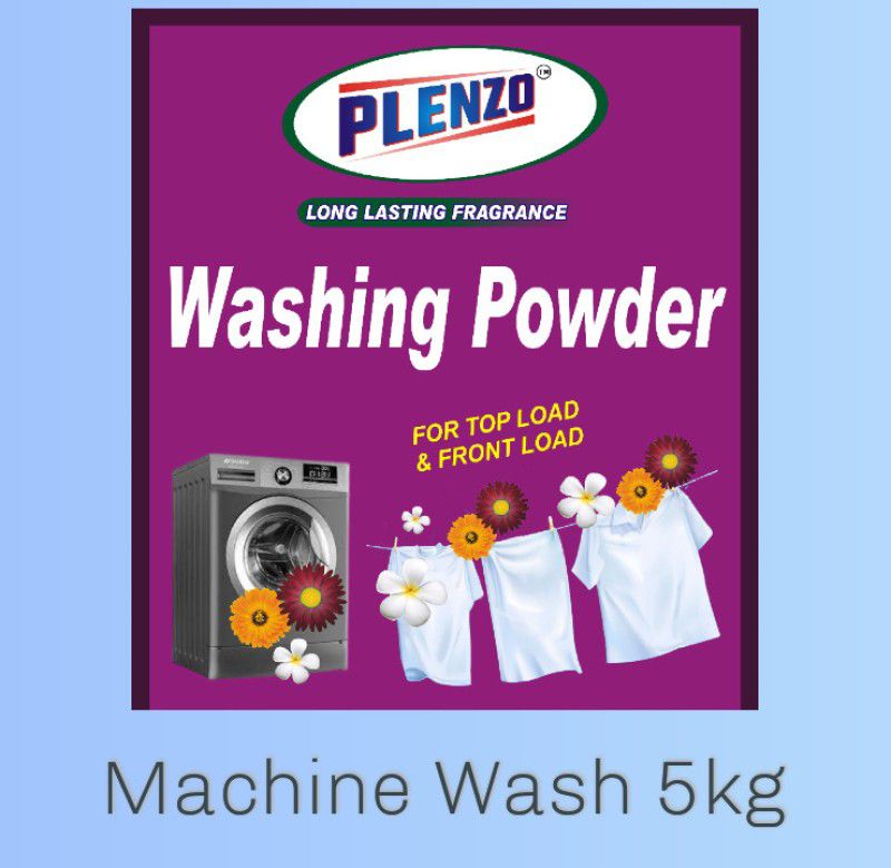 Plenzo Machine wash A (5kg) Detergent Powder 5 kg  (Lemon)