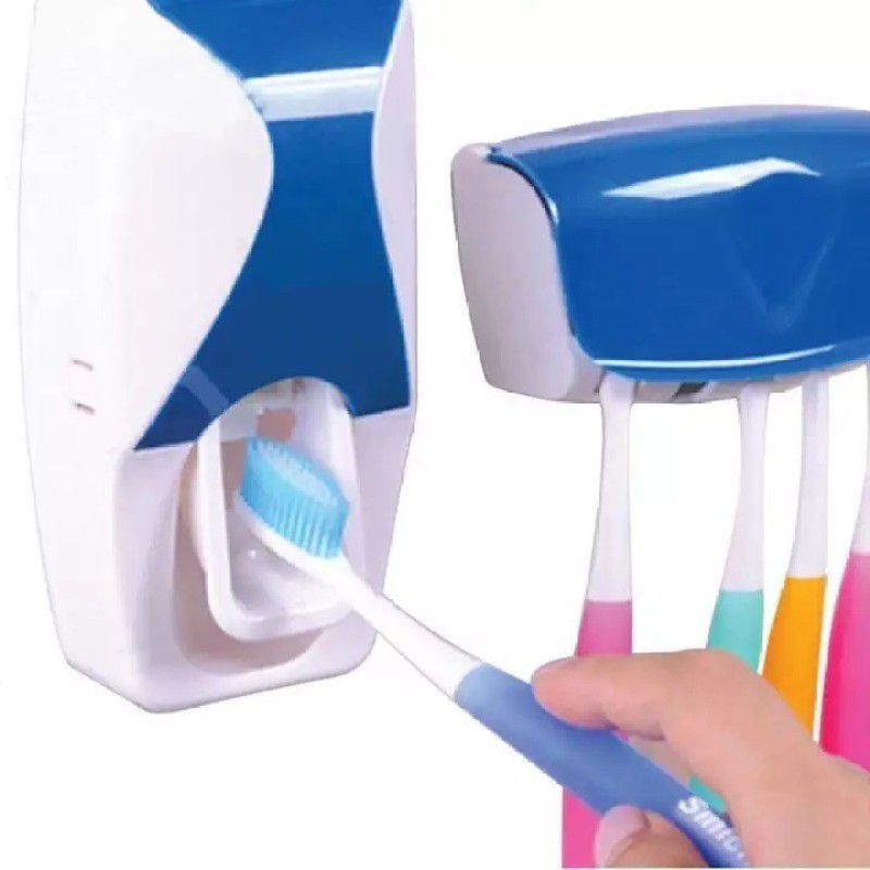 Vastarpara Plastic Toothbrush Holder  (Wall Mount)