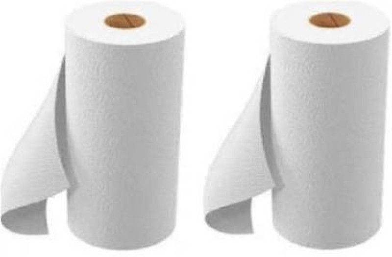 B S Natural 4 Ply Kitchen Tissue/ Paper Roll Disposable Tissue Paper 4 Ply  (4 Ply, 100 Sheets)