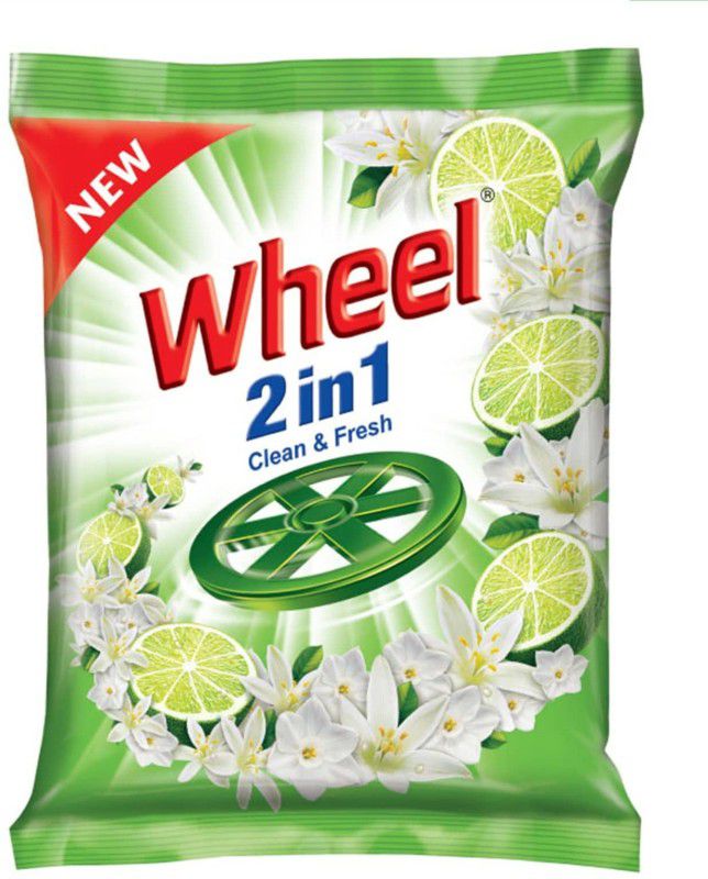Wheel Active 2 in 1 new Detergent Powder 1 kg  (Jasmine::Lemon)