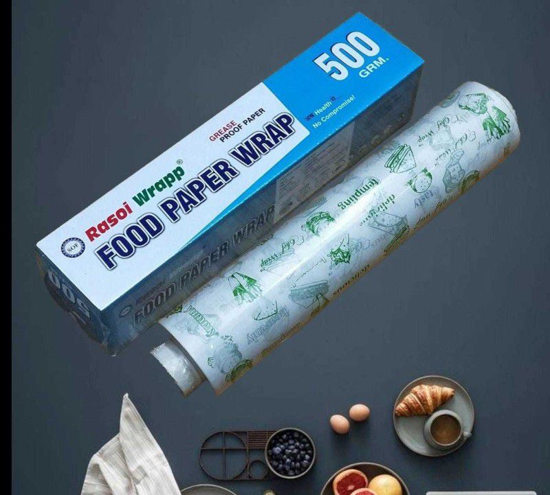 RASOI WRAPP PAPER WRAP/FOOD WRAPPING PAPER ROLL/ ROTI WRAP/ BURGER WRAP/ BUTTER PAPER/ Parchment Paper  (50 m)