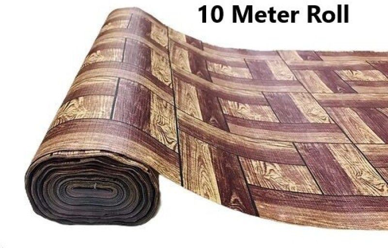 Eighteen Mart 10 Meter Long Roll/Mat for Kitchen,Almirah.Anti slip and Waterproof(Wooden Box)  (1 Ply, 1 Sheets)