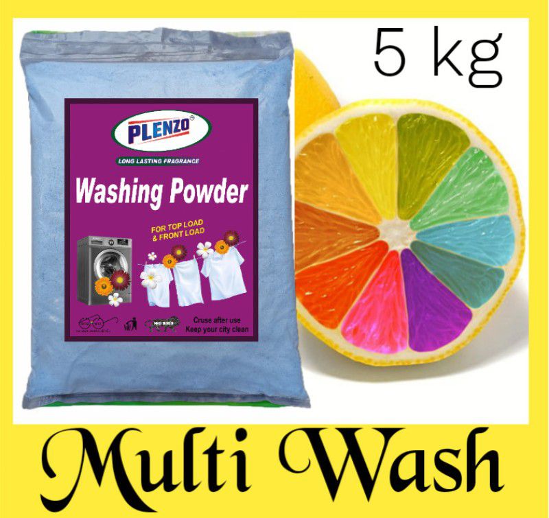 Plenzo Multi wash king A (5kg) Detergent Powder 5 kg  (Multi Fragrance)