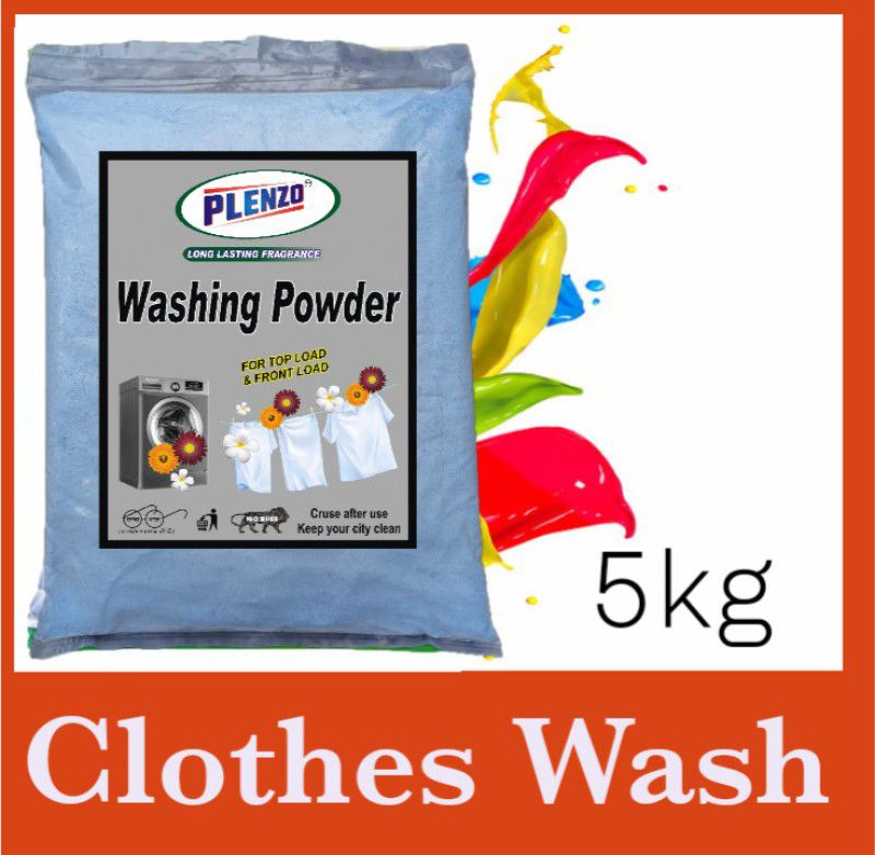 Plenzo Clothes wash A (5kg) Detergent Powder 5 kg  (Multi Fragrance)