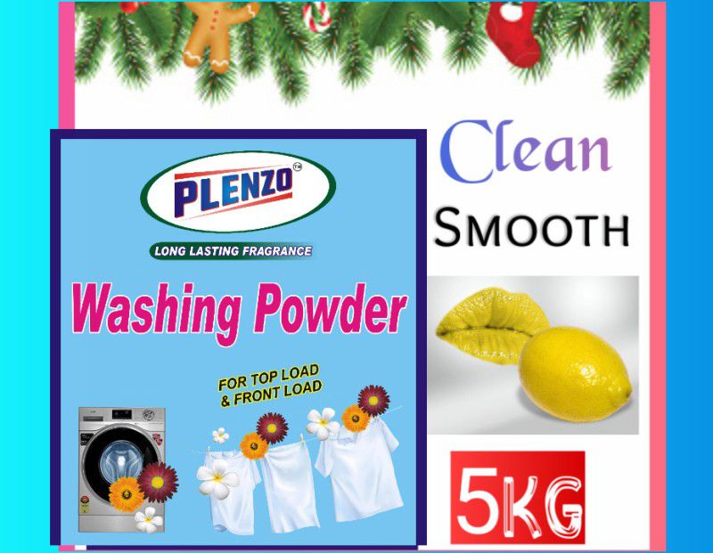 Plenzo Clean smooth wash B (5kg) Detergent Powder 5 kg  (Lemon fresh)