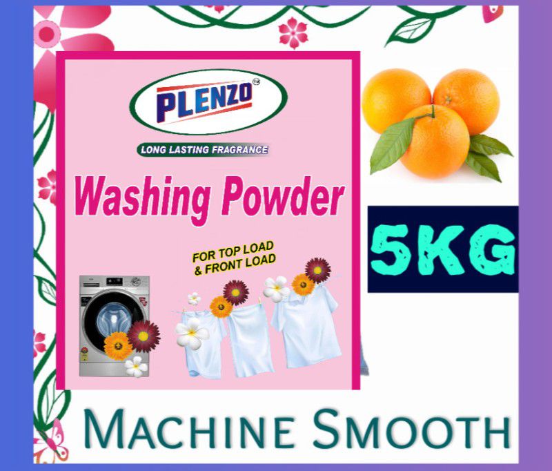 Plenzo Machine smooth wash B (5kg) Detergent Powder 5 kg  (Lemon fresh)