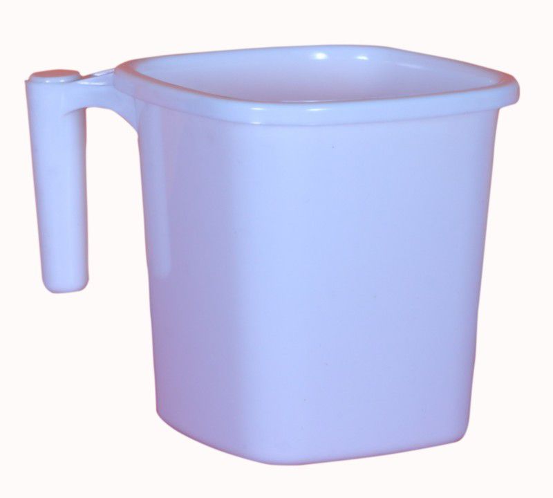 Flenko Plastic Bath Mug  (White 1.5)