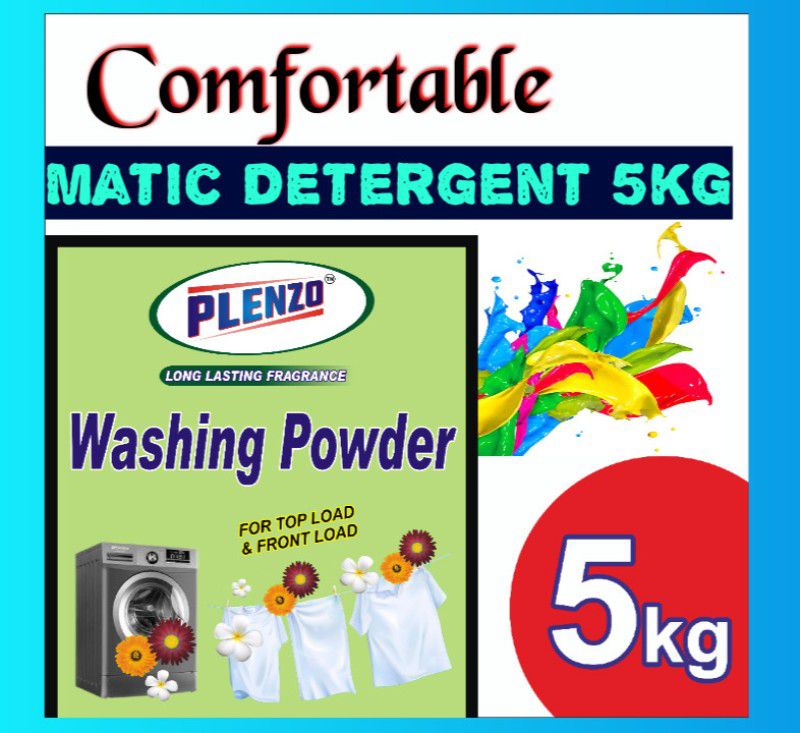 Plenzo MATIC powder 2 (5kg) G Detergent Powder 5 kg  (Sandal & Lemon)