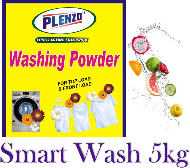 Plenzo Smart Wash A (5kg) Detergent Powder 5 kg  (Lemon)