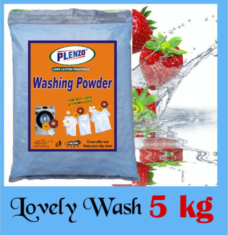 Plenzo Lovely wash A (5kg) Detergent Powder 5 kg  (Lemon)