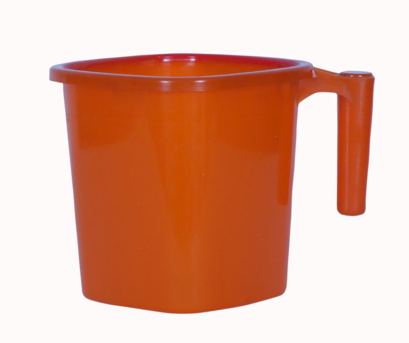 Flenko Plastic Bath Mug  (Orange 1.5)