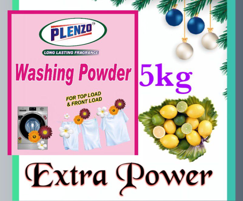 Plenzo Extra power 2 (5kg) Detergent Powder 5 kg  (Lemon freshness)