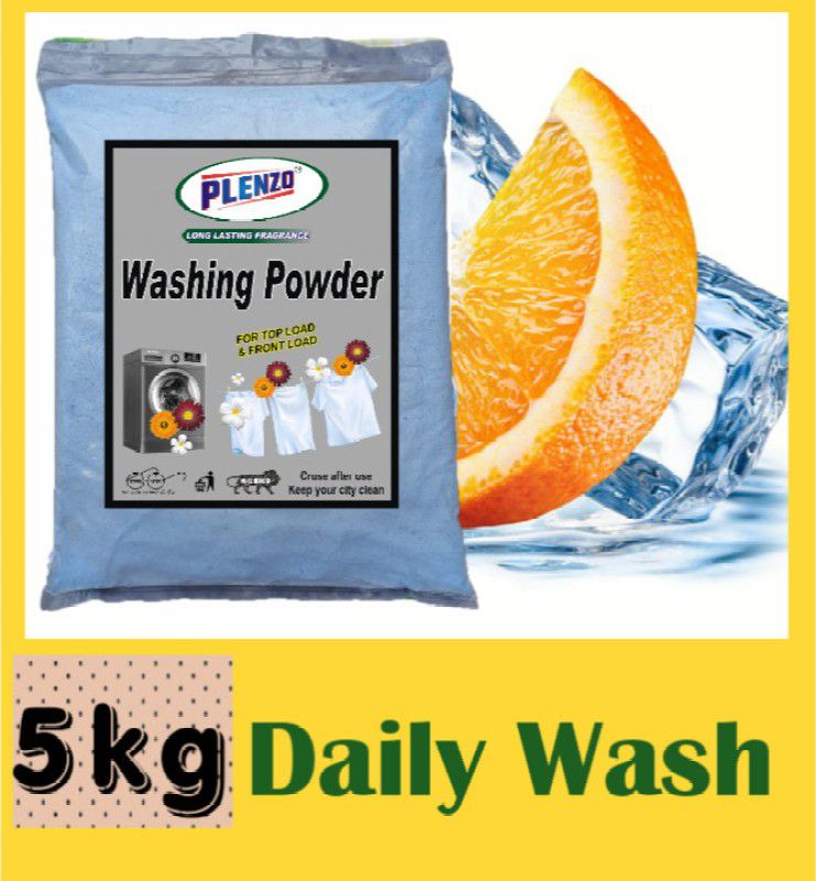 Plenzo Daily clean wash A (5kg) Detergent Powder 5 kg  (Lemon)