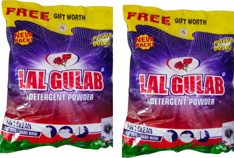 lalgulab Detergent Powder (pack of 2) Detergent Powder 1000 ml