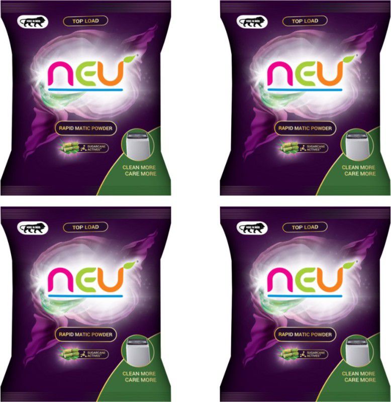 NEU Top Load Matic detergent powder Detergent Powder 4 kg  (Lemon)