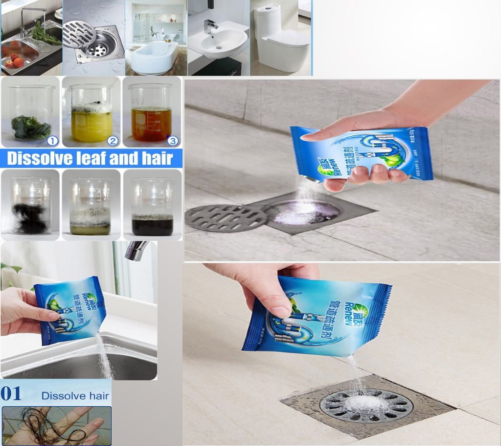 Powerful sink drain cleaners